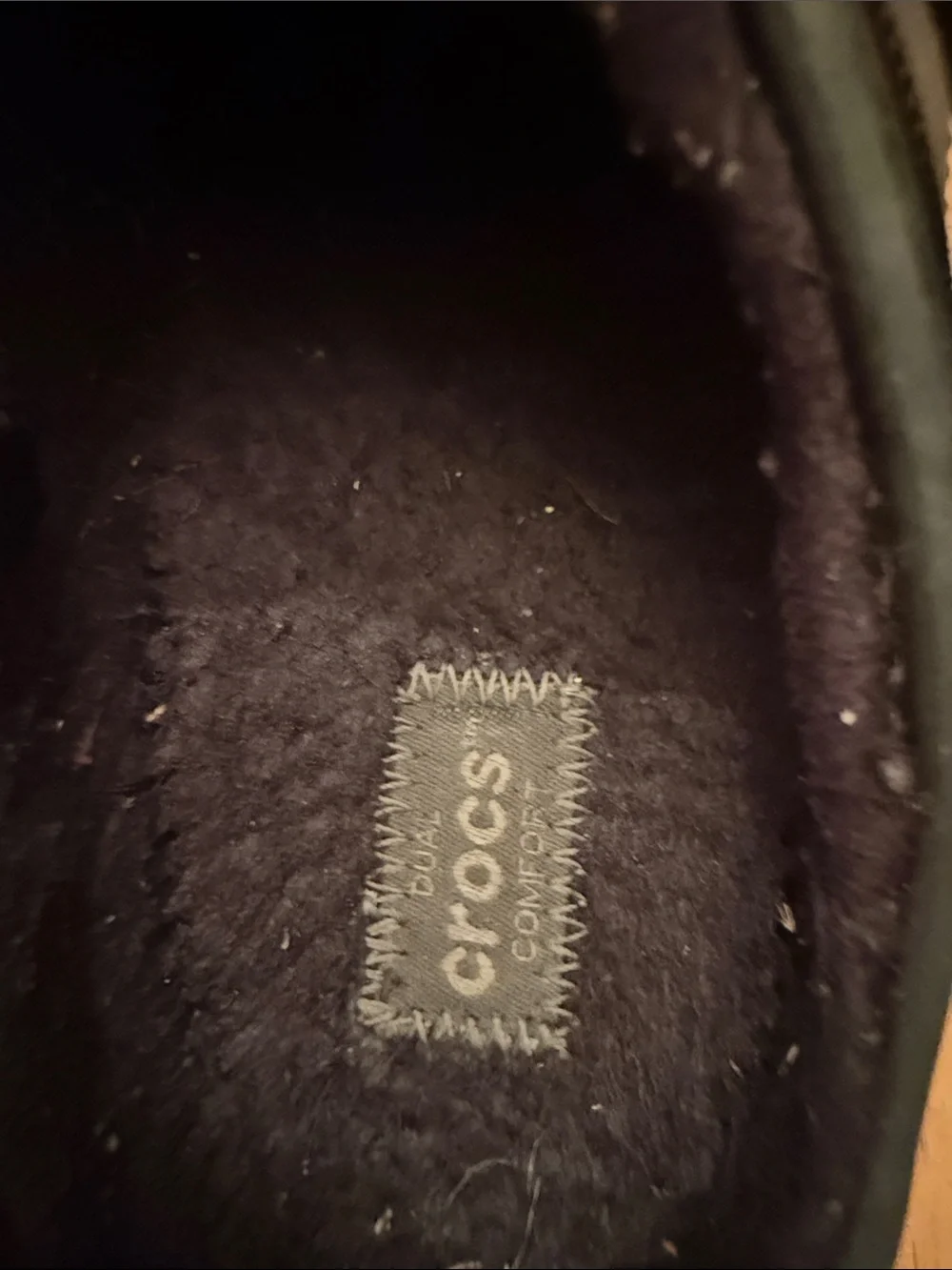 Crocs Kids Classic Lined Clogs Black Fuzz Cozy Slippers Size Junior 3 J3